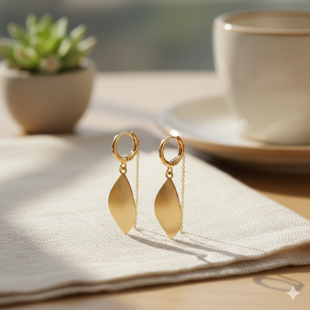 Women's Lightweight Gold Earrings